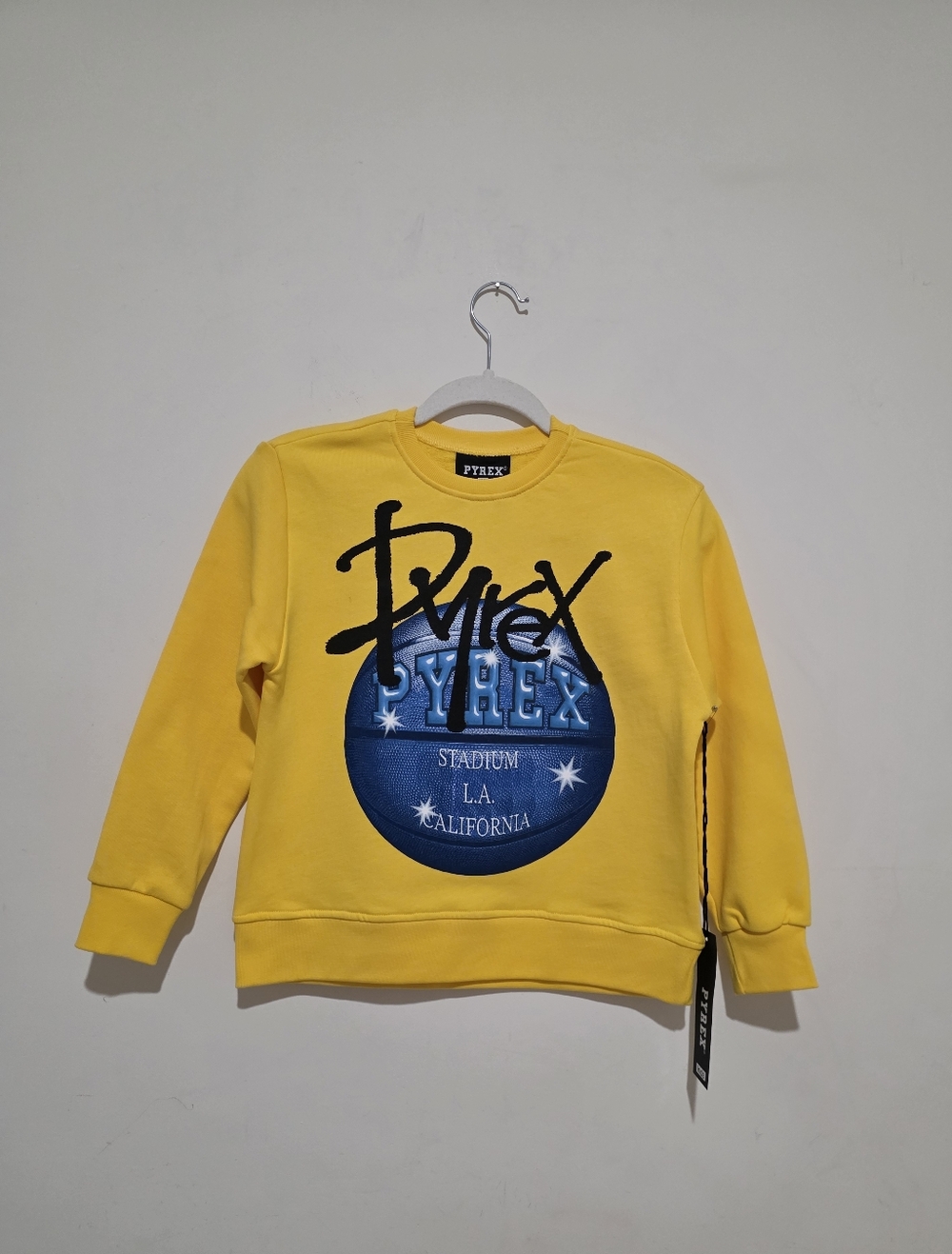 PYREX YELLOW PRINT SWEATSHIRT SIZE S